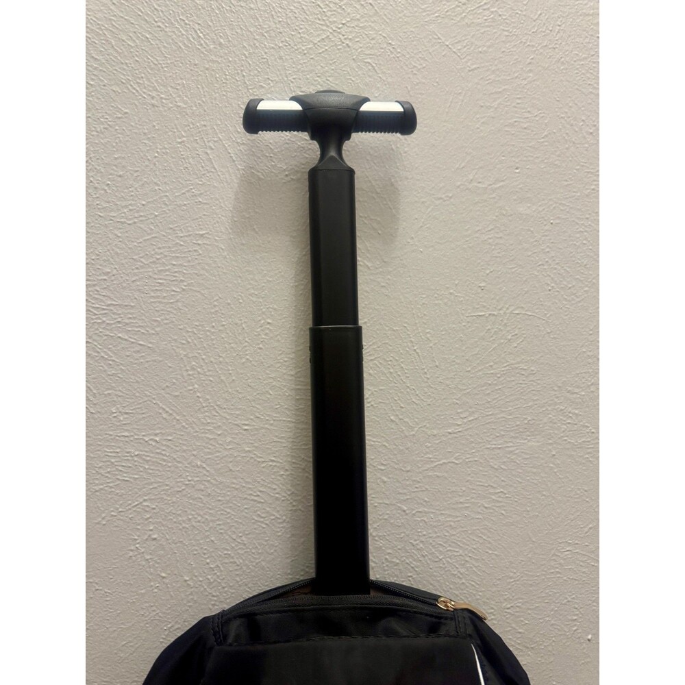 Rolling Laptop Backpack Carry On w Wheels Light Flight Travel Bag Black NEW - Picture 7 of 16